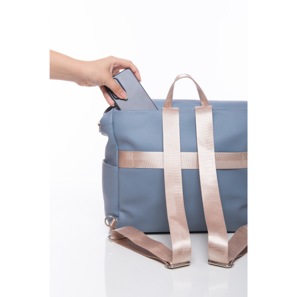 Sac à Langer Ines Bleu canard – Image 8