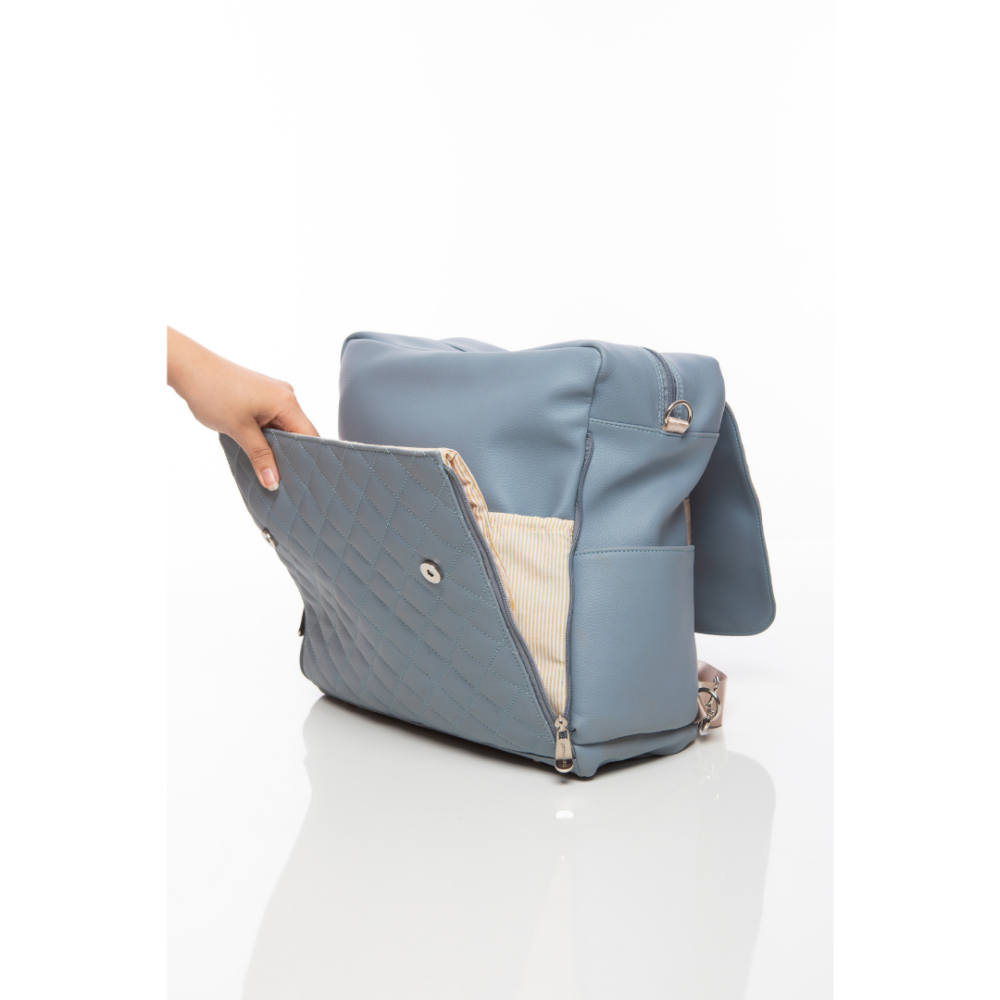 Sac à Langer Ines Bleu canard – Image 9