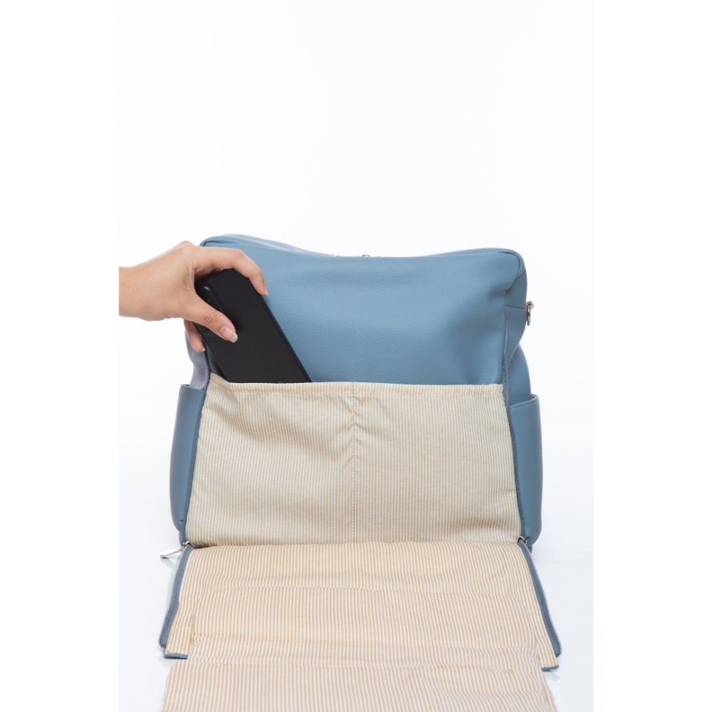 Sac à Langer Ines Bleu canard – Image 10